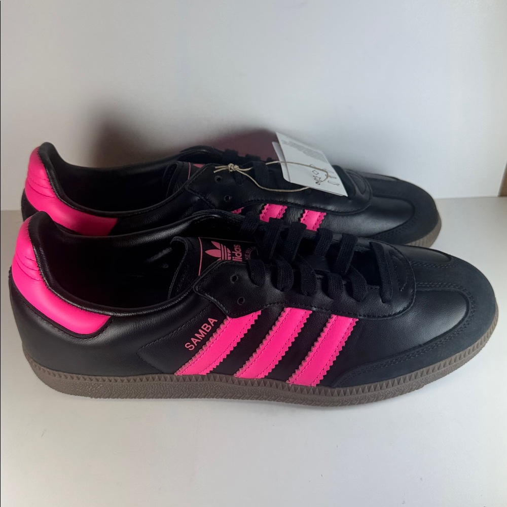Adidas Samba OG Black Lucid Pink Gum Women’s Size 9 Sneakers - Picture 9 of 13